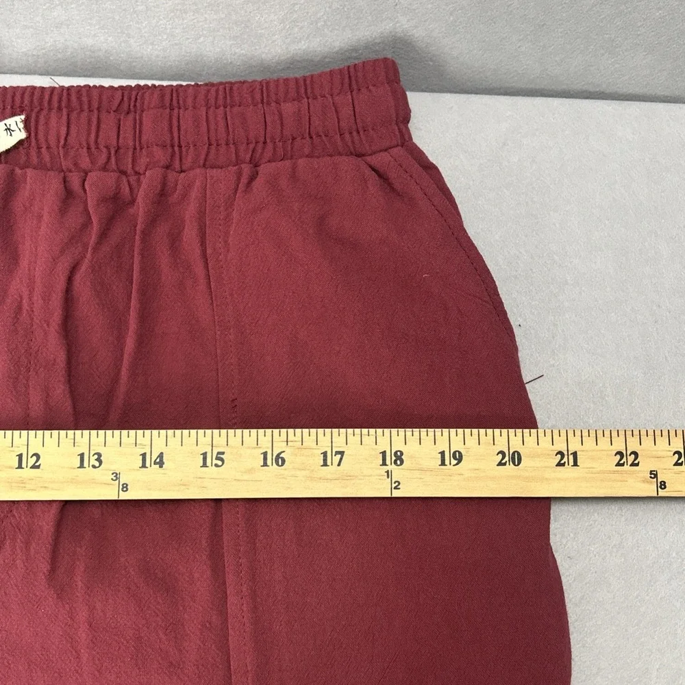 Kidoriman Harem Jogger Pant Burgundy Drop Crotch Mens Size 2XL Streetwear NEW